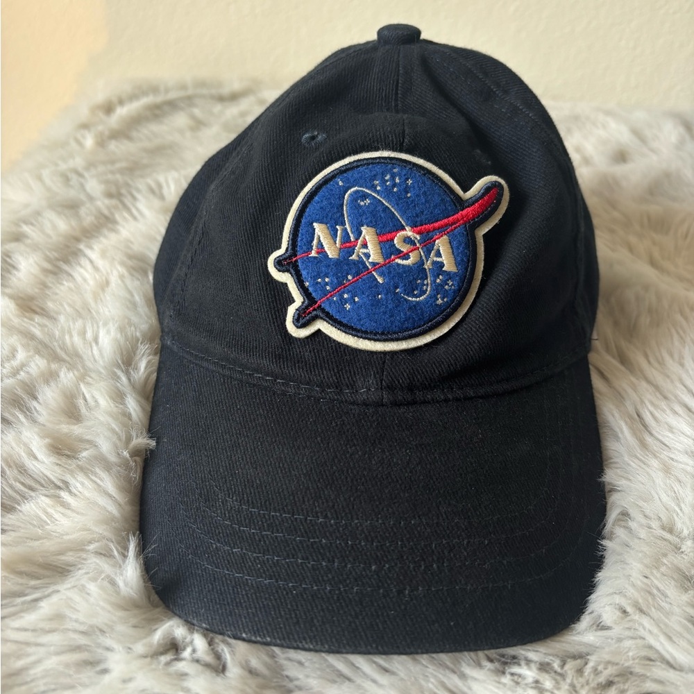 NASA Black Baseball Cap
